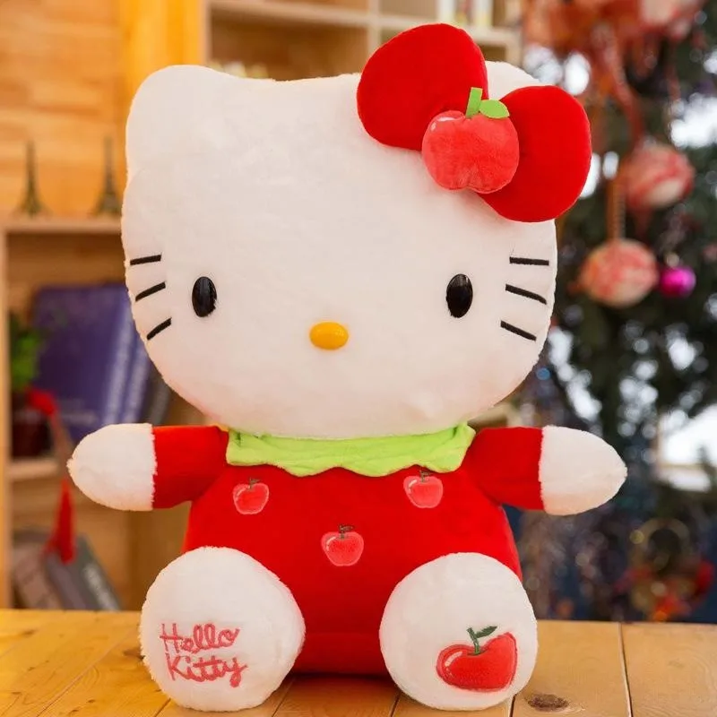 Оптовая продажа разноцветные плюшевые игрушки Hello KT Cat клубника HK мягкие милые Kawaii для детей