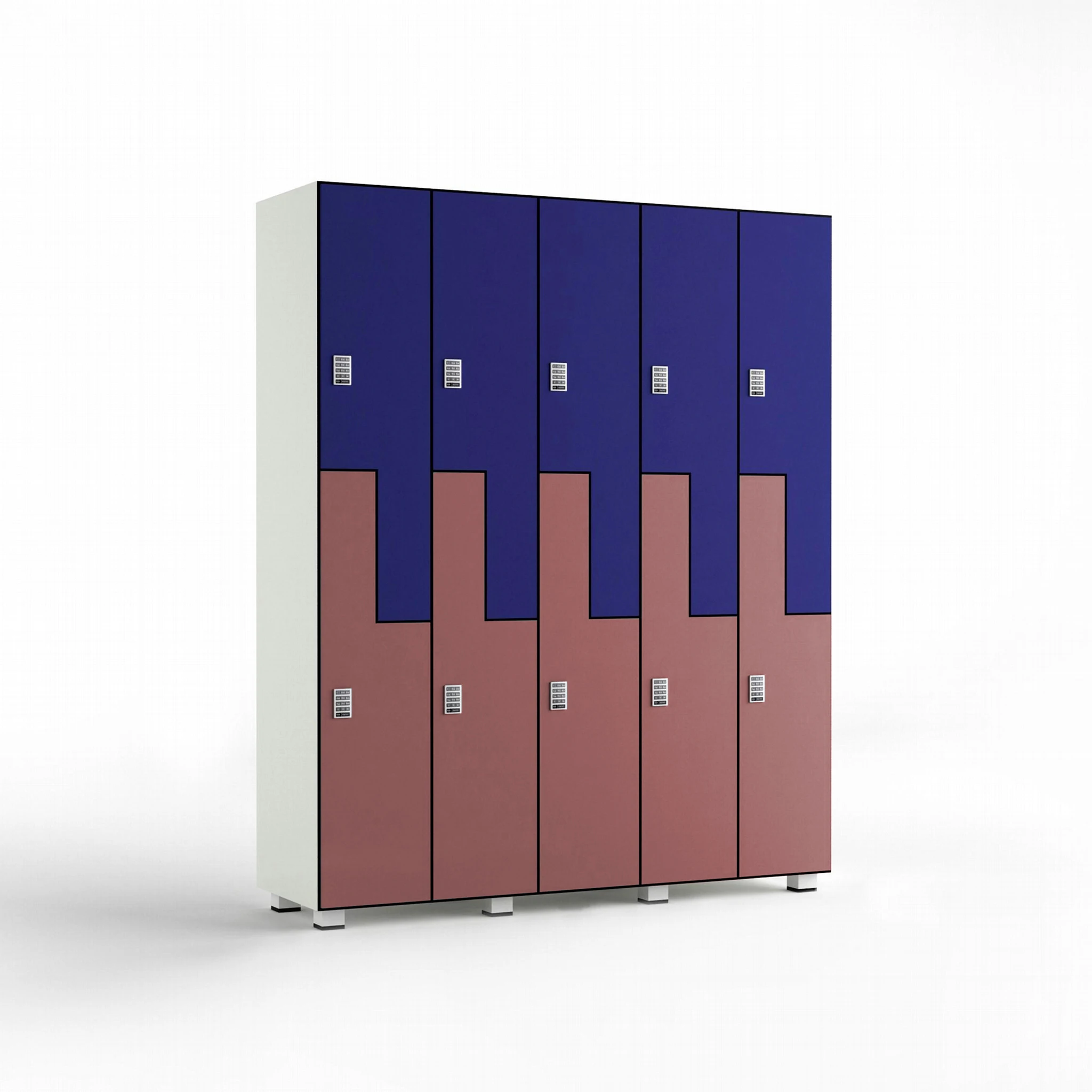 Colorful Compact Laminate HPL School Locker With Key Lock/