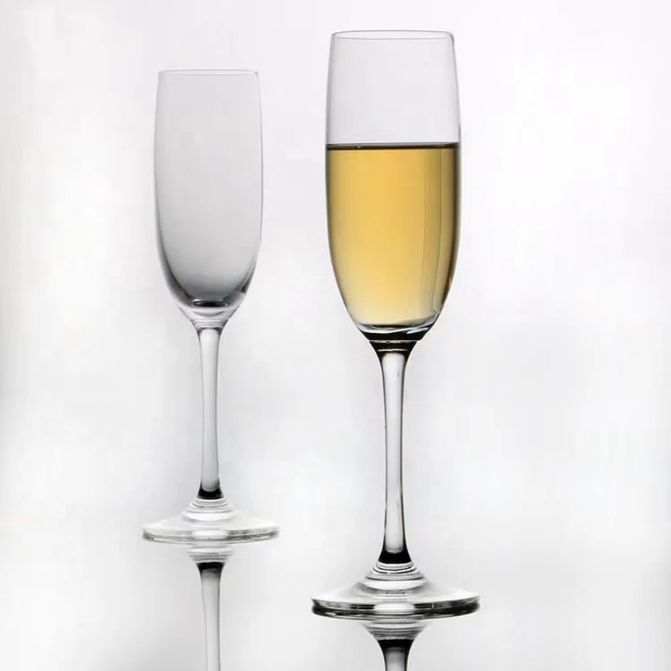 7oz crystal glass insulated champagne flute wedding clear red champagne glass cup wine and champagne glasses