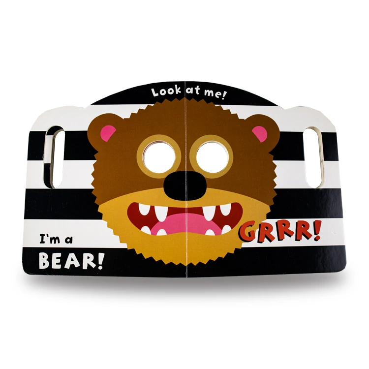 High Quality Paper Children Animal Special-shaped plate board book Hardcover books kids first baby reading hardcover book