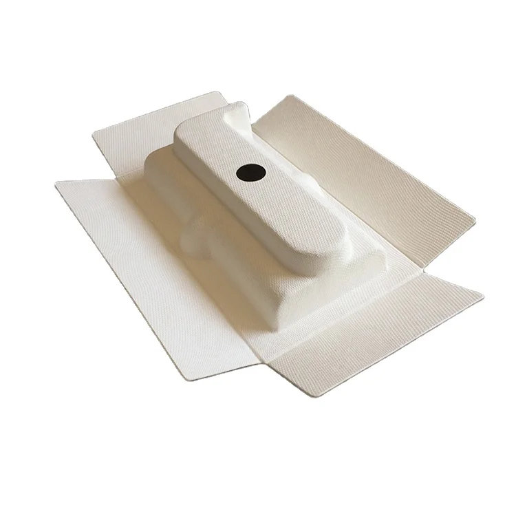 certificate molded paper pulp inner tray bagasse pulp packaging ecycled biodegradable molded recycle paper pulp packaging