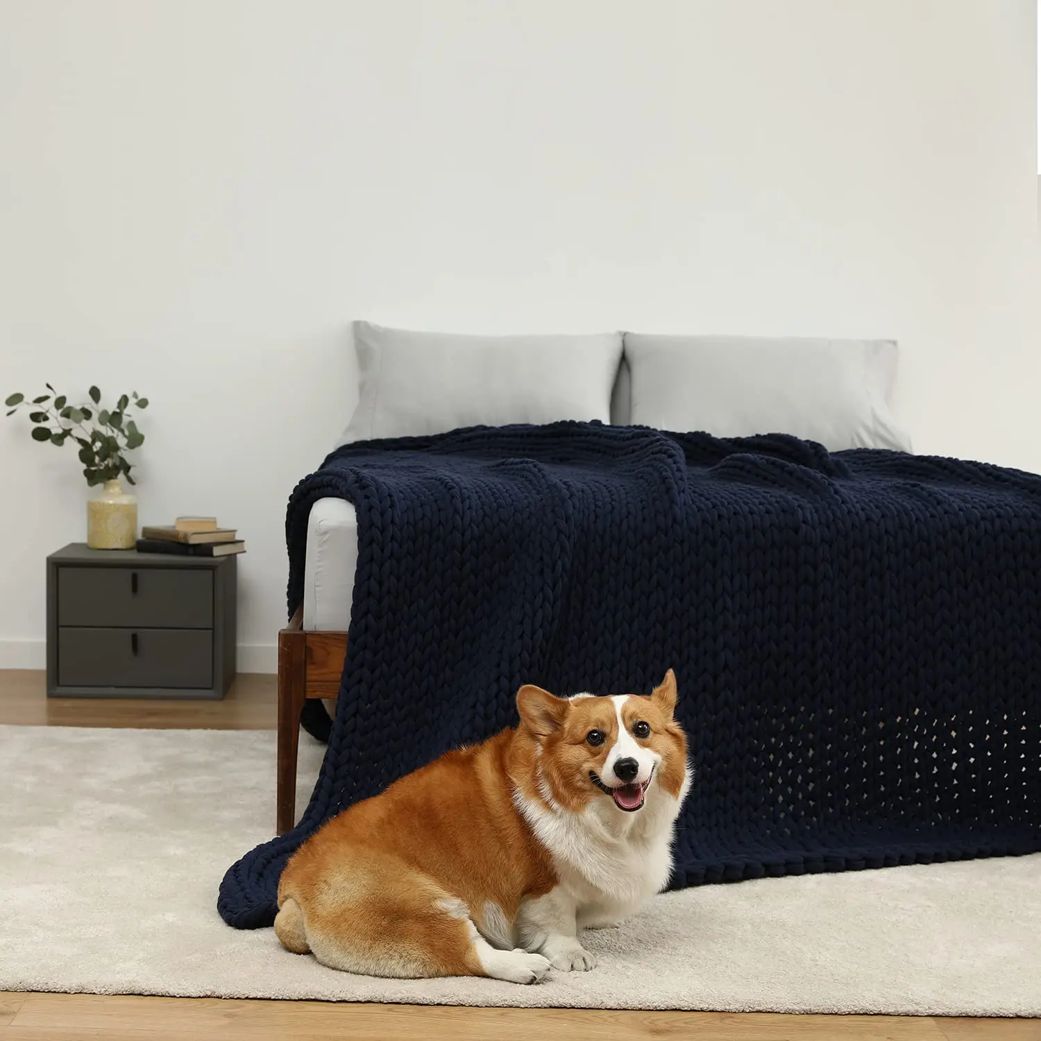 Cotton Tube Yarn Hand Knitting Super Giant Seamless Knitted Weighted Blanket