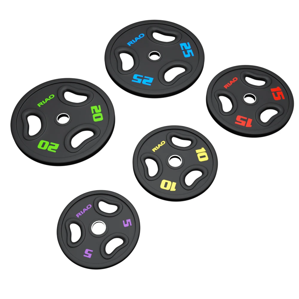 Weight Lifting Bumper Plates Gym Equipment Quality Fitness Exercise CPU Urethane Weight Bumper Plates Barbell Discs