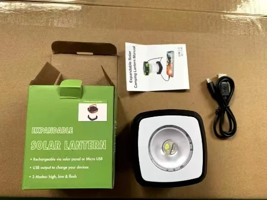 Usb зарядка светодиодная портативная солнечная лампа для кемпинга 1 Вт мощная палатка уличная водонепроницаемая