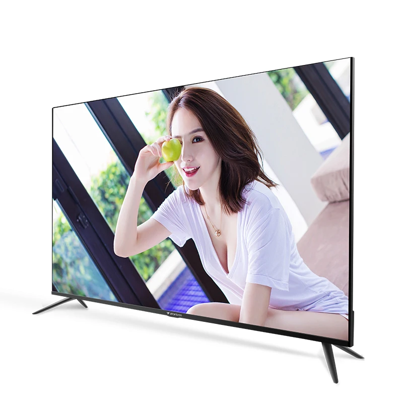Wanbao New product Flat Screen 75inch skd ckd QLED TV High Quality 2160P 4K Ultra HD Big TV