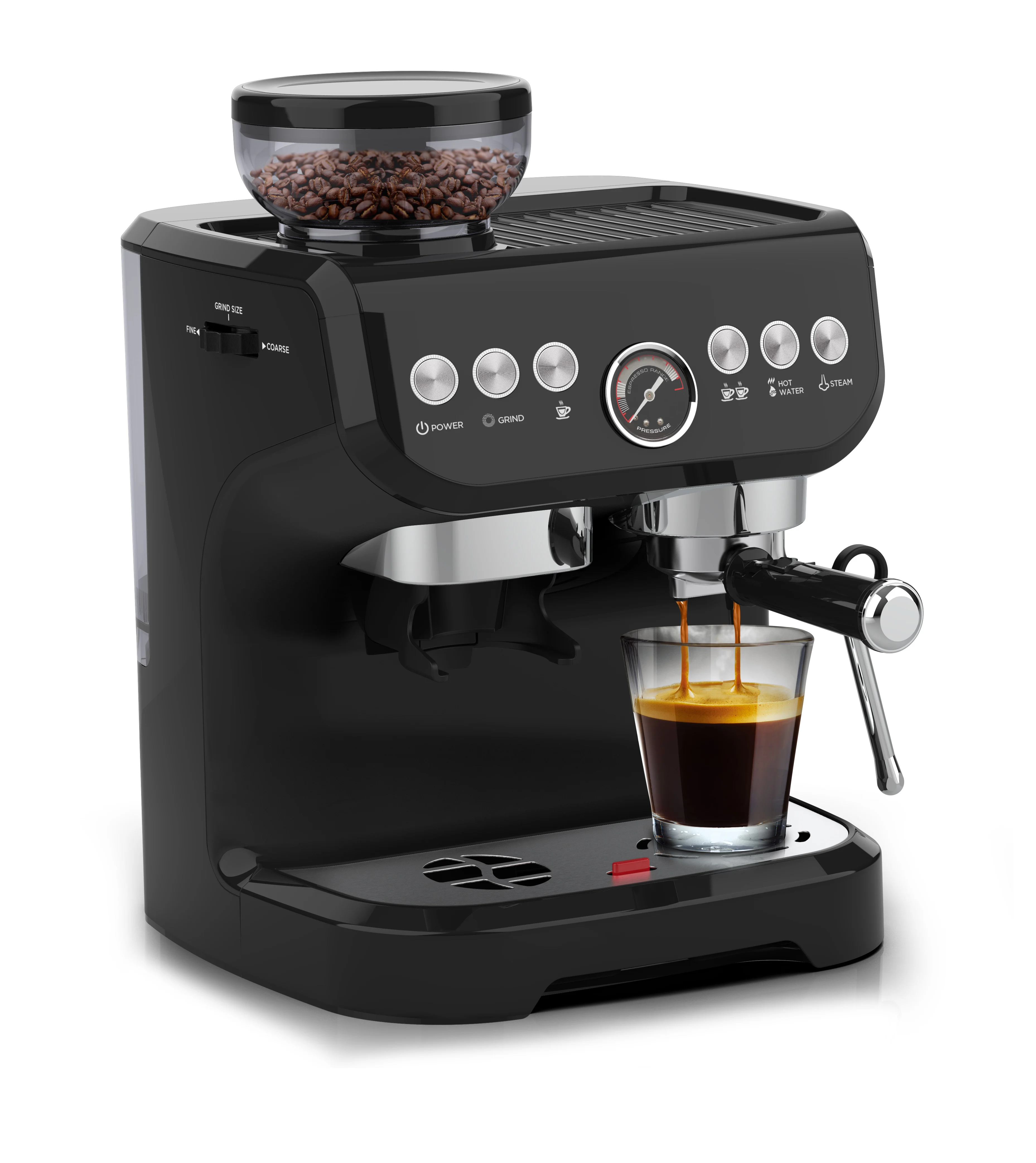 Wholesale Best Professional Kaffeemaschine Manual Semi-automatic Cappuccino Cafeter Dispenser Coffee Espresso Machine for Home
