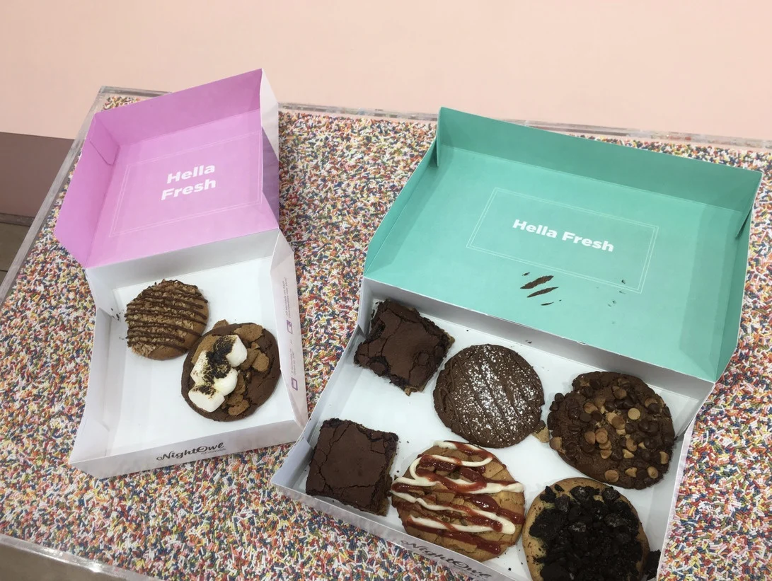 Eco Friendly Foldable Party Catering Paper Packaging Chocolate Cookie Dessert Snack Box With Lid