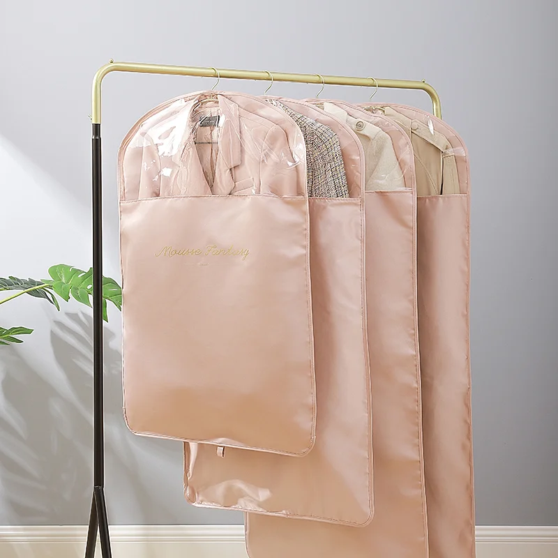 Luxury Reusable Durable Clothing Cover Bag Suit Cover Storage Wedding Dress Suits Garment Bag With Zipper