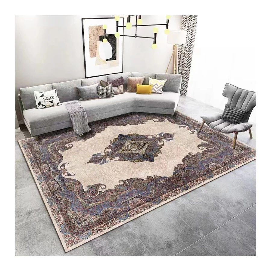 High Quality Large Size Vintage Soft Living Room Carpet Machine Washable with Low MOQ Area Rugs & Sets