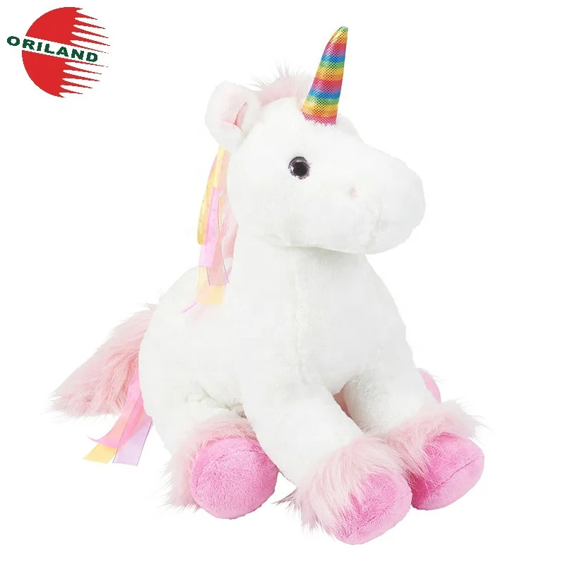 Custom giant glitter plush unicorn stuffed animals soft toy