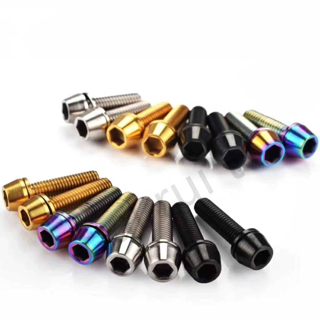 Factory Directly Supply Titanium Hexagon Socket Taper Head Bolts DIN912 M5 M6 M8 M10 Bicycle Parts