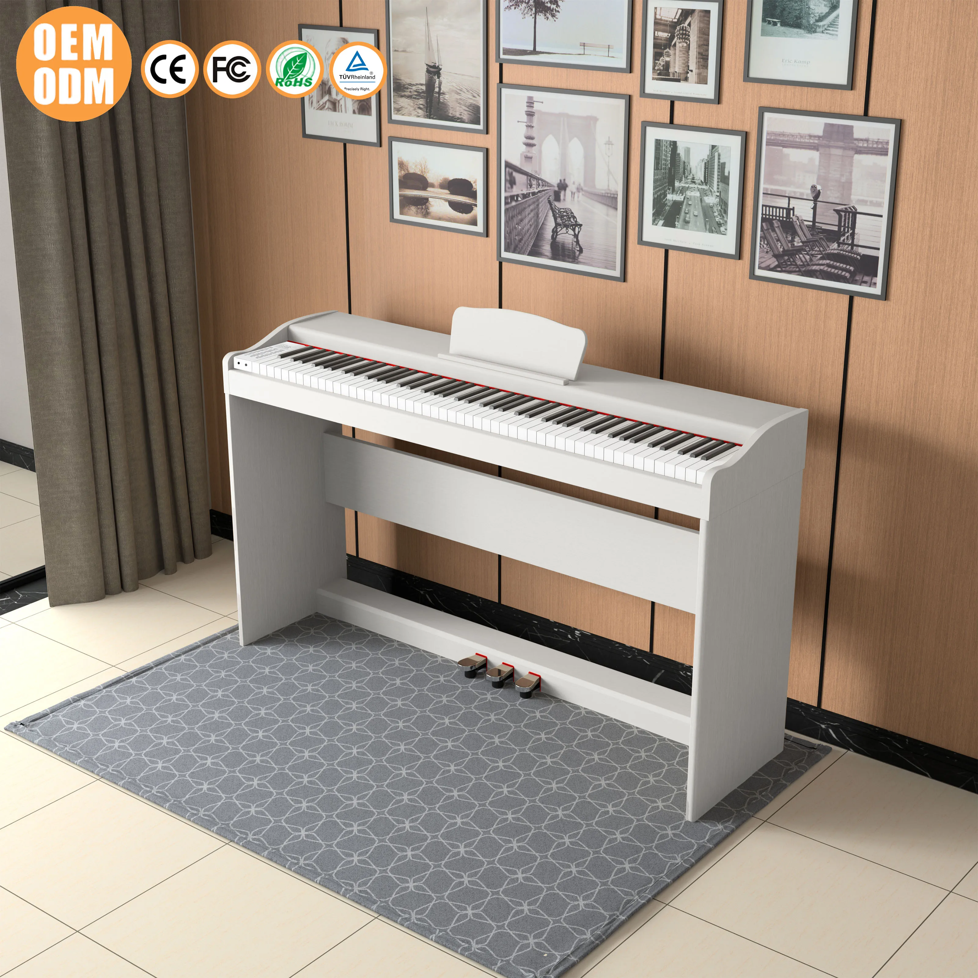 LeGemCharr 88 key weighted keyboard digital piano 88 keys upright piano digital piano 88