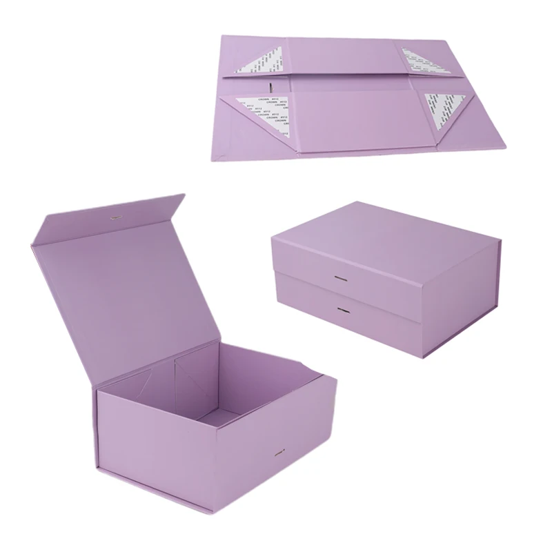 Custom Color Logo Luxury Magnetic Folding Gift Box Packaging