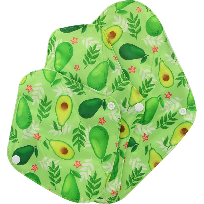 Menstrual Pad Reusable Sanitary Napkin Ladies Bamboo Charcoal Wholesale Washable Cloth Natural Panty Liner Breathable