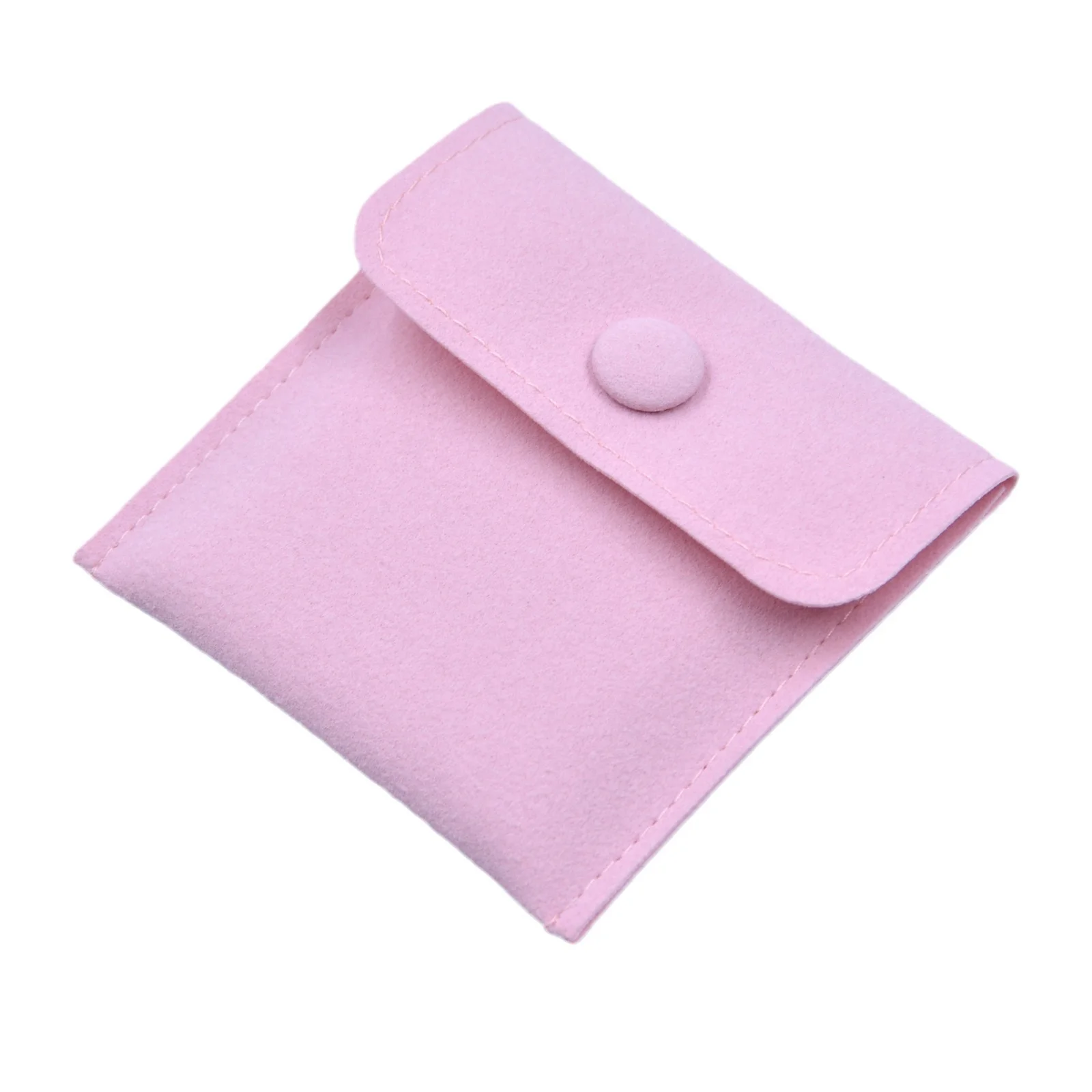 Factory Price Custom Logo Small Jewellery Ring Bracelet Necklace Pouch Packaging Bag Microfiber Jewelry Pouches With Strap