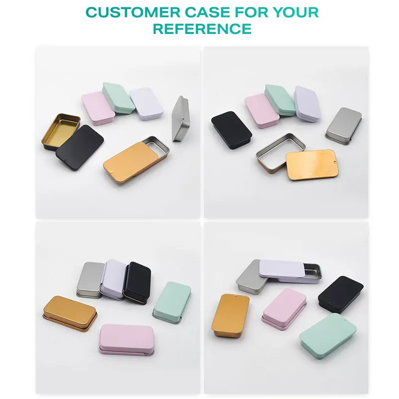 20ml 30ml small metal drawer packing tin can custom design mini rectangle aluminum container jar box for candy