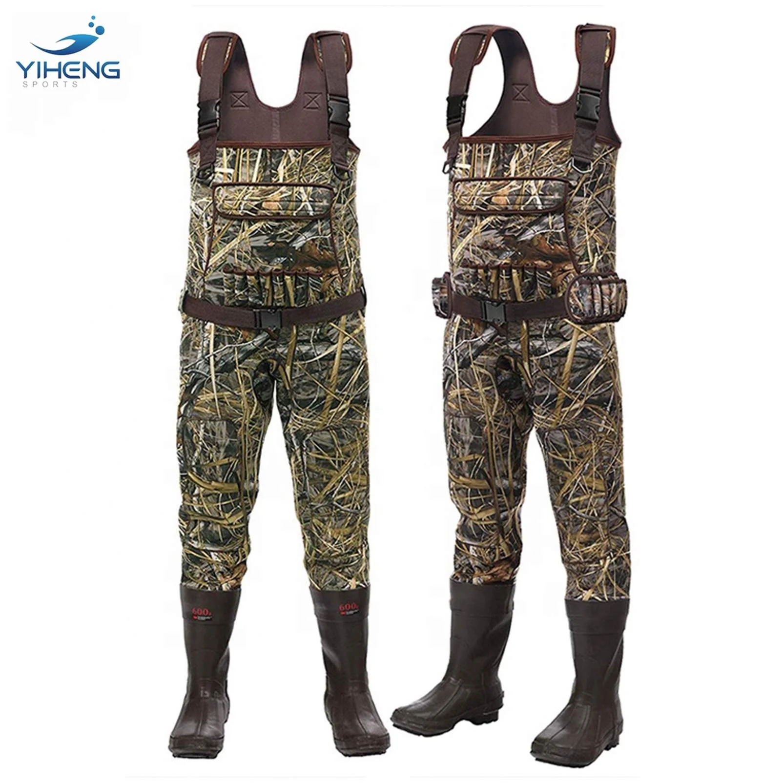 YIHENG High Quality Neoprene Duck Hunting Camouflage Wader Fishing Suit