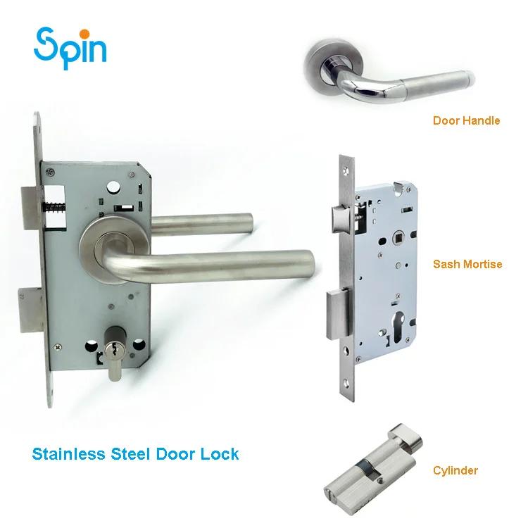 Italian Design Luxury Nickel Stainless Steel T Door Lever Handles Modern Style Door Fittings Hardware
