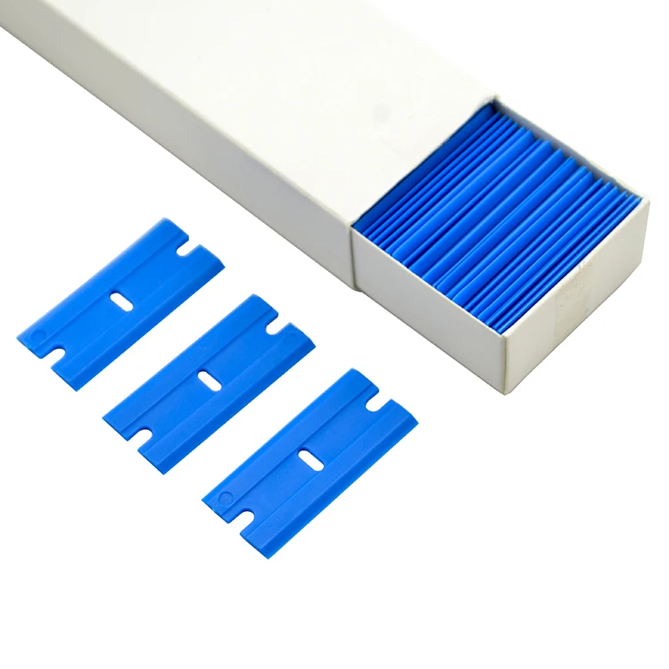 100pc Packed Plastic Single Edge Razor Blades