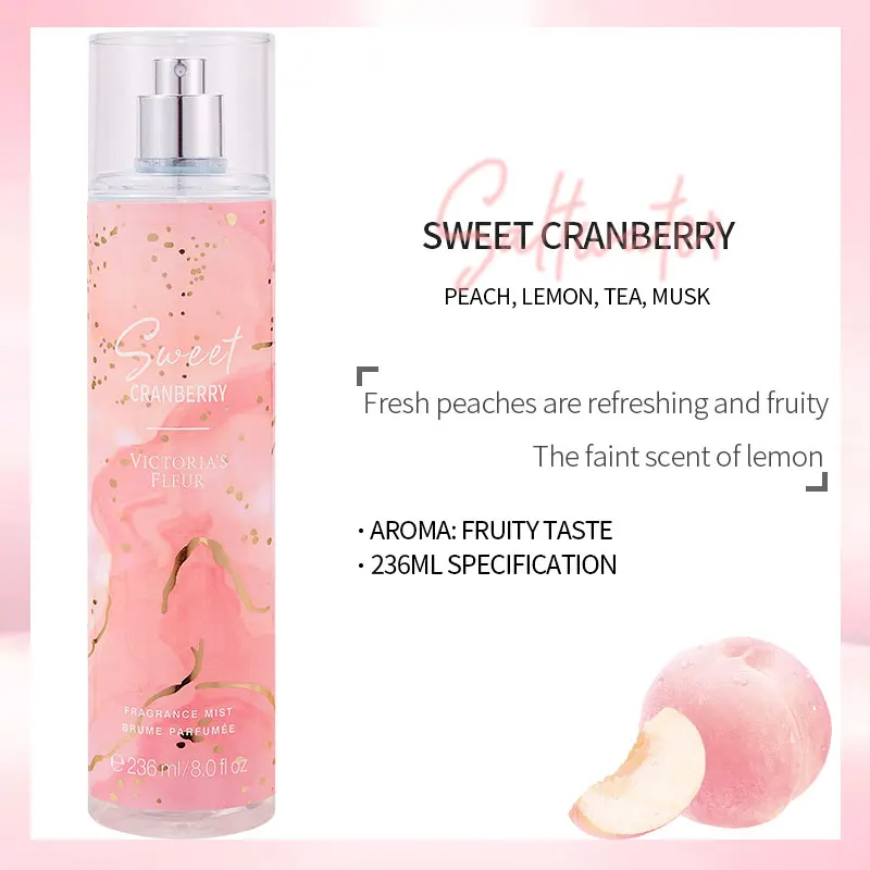 VICTORIA`S FLEUR Long Lasting Perfume 236ML Ladies Body Spray Original Women Perfumes