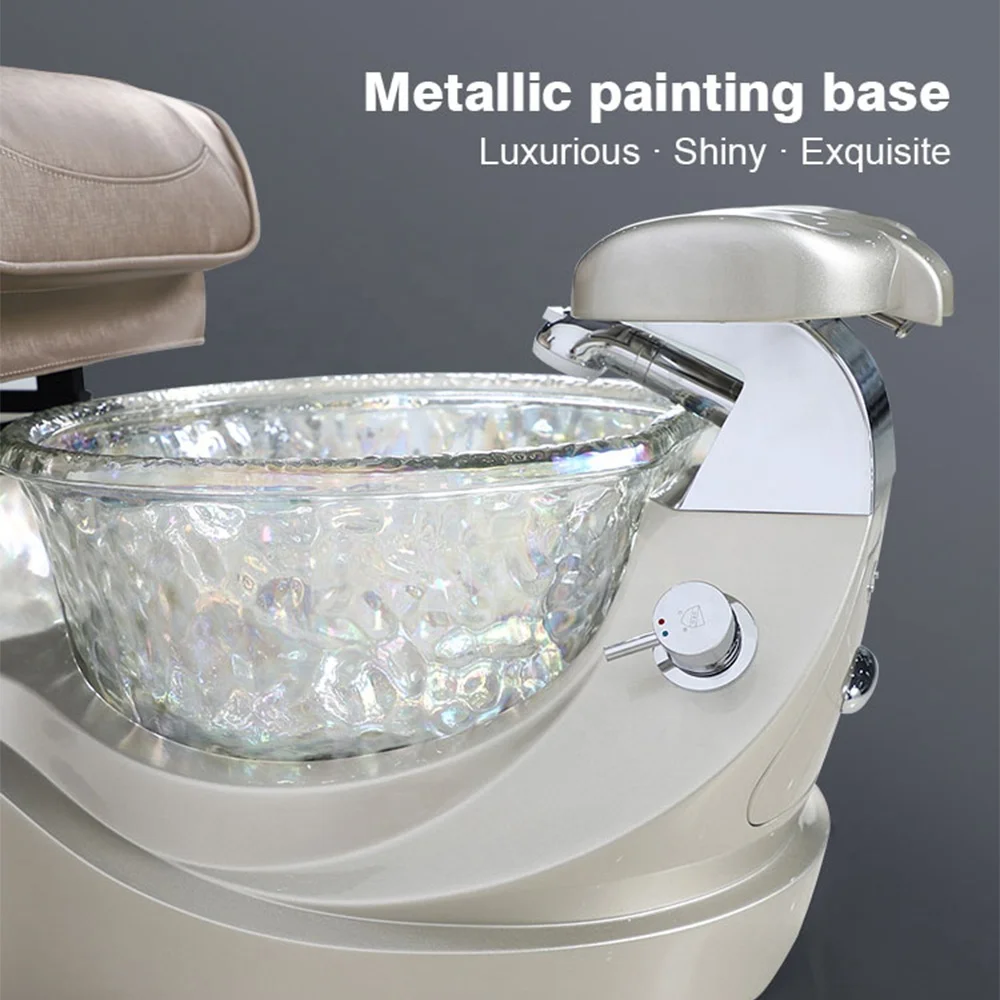 European Modern Luxury Beauty Nail Salon Pipeless Whirlpool Foot Spa Massage Manicure Pedicure Chair