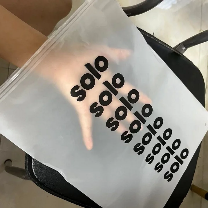 Custom Print Logo transparent plastic poly zip lock packaging bags ziplock bag pvc plastic zipper packaging bag
