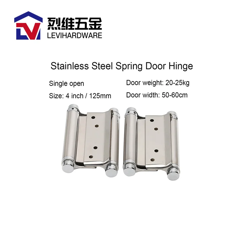 wholesale professional Hardware accessory furniture 304 Stainless Steel iron metal round corner spring butt pivot door hinge