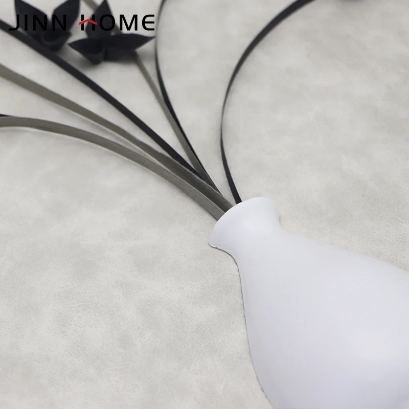 Black Frame Box 8x10in Shadow Box With Fancy Paper Background and Handmade crafts Flower Art For Wall Decor