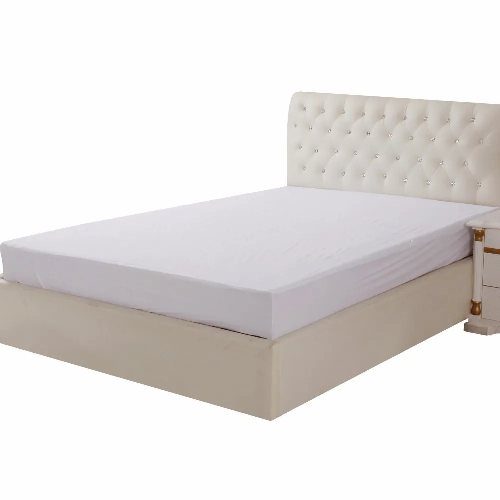 180gsm cotton terry cloth waterproof mattress cover  anti allergic bed bug proof mattress protector soft premium fitted sheet