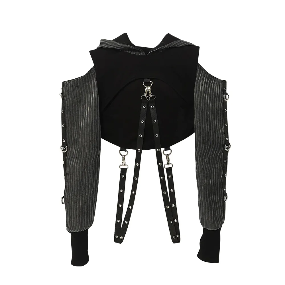 Multi Color Change Cyberpunk LED Light Emitting  Hoodie Light Up Party Luminous Jacket