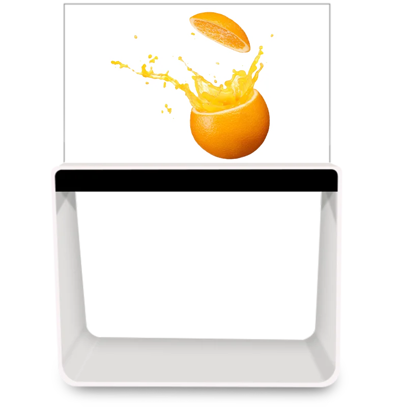 55 inch vertical intelligent kiosk advertising display transparent window high-end screen original brand creative touch screen