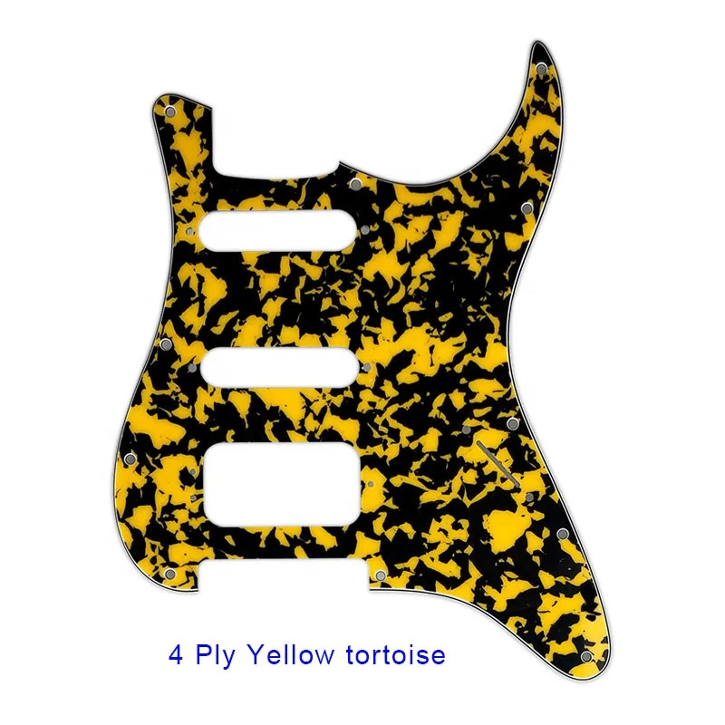 Pleroo Guitar pickguards suit for 11 Screw Hole ST Deluxe Humbucker HSS Guitar No control hole Scratch Plate