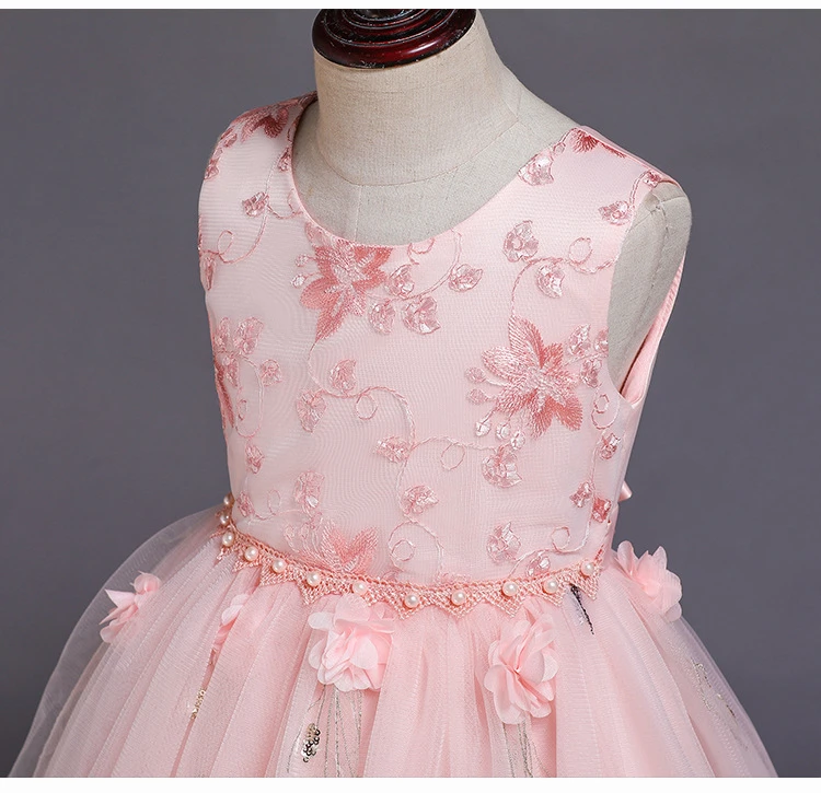 
 Элегантное вечернее платье принцессы HYC71, свадебное платье, Детские платья для девочек, костюм подружки невесты, рождественское платье  