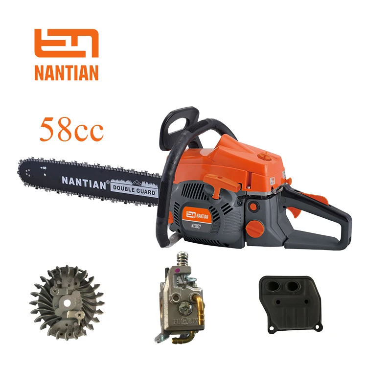 Nantian 58cc 2300w Portable Machine Petrol Heavy Duty Chain Saw