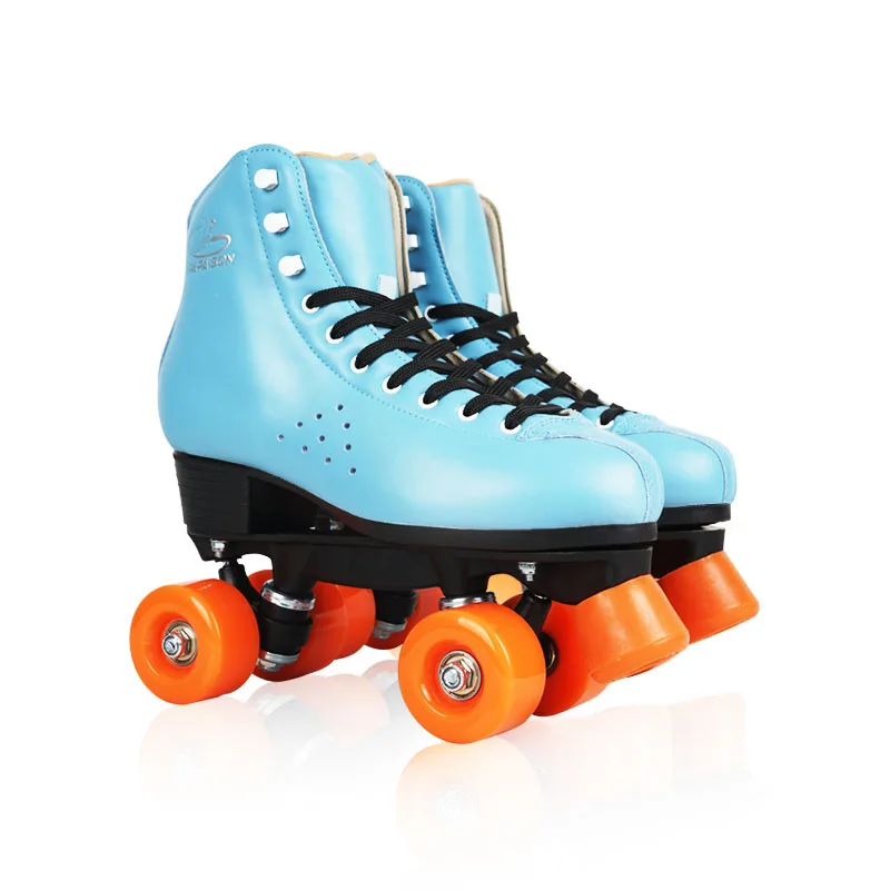 PAPAISON high quality rental rink PU wheels ice skating roller inline skates shoes high heel quad skates