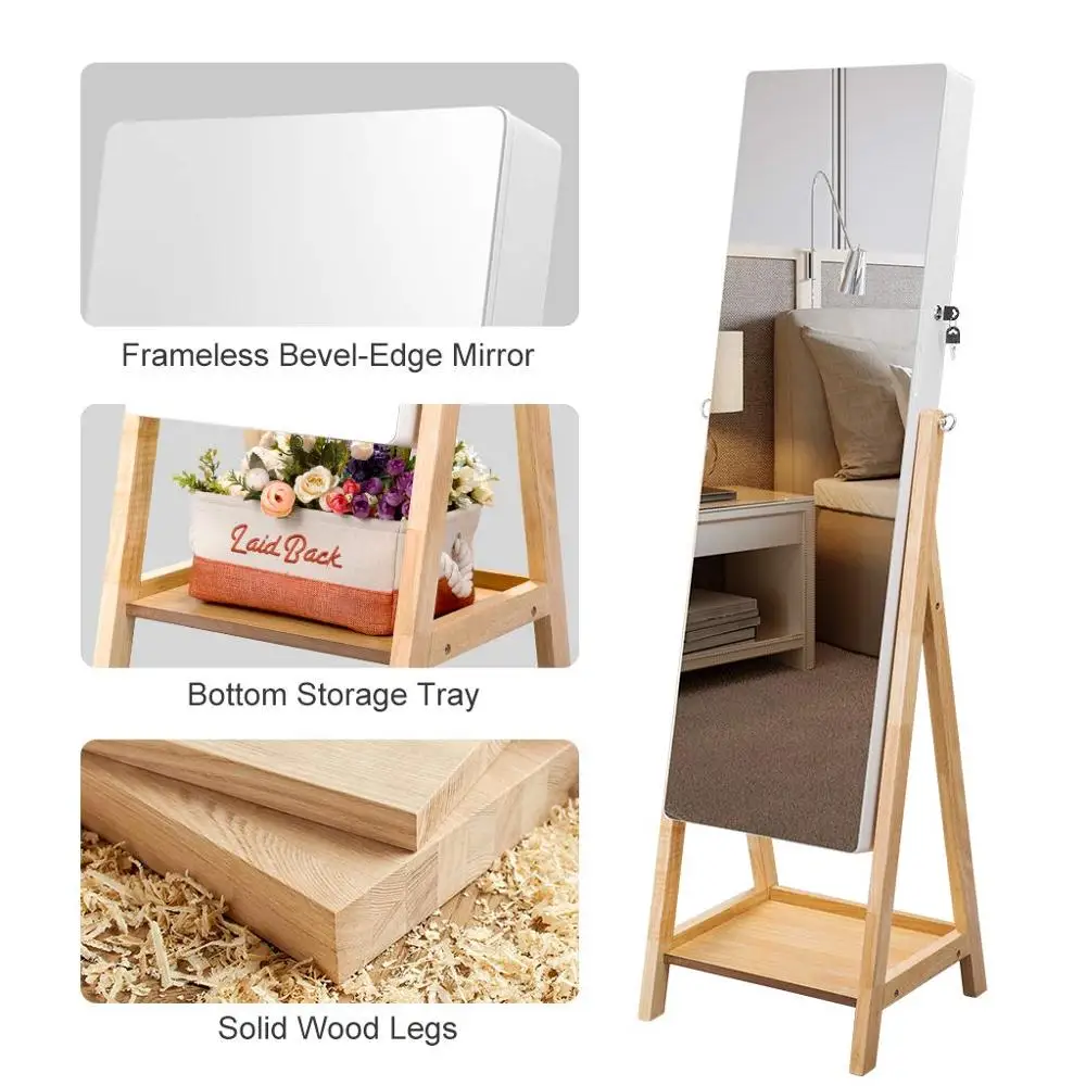 Chinese furniture antique mirrored cabinet for jewelry hardware  Jewelry Cabinet With Storage Shelves Jewelry Armoire