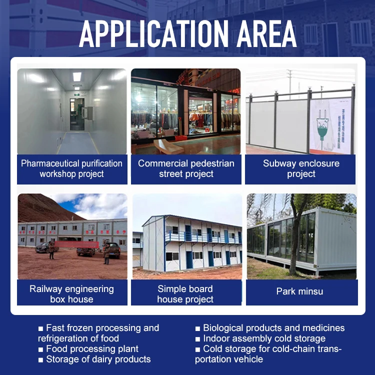 SH can be customized interior and exterior metal insulation Polyurethane wall sandwich board