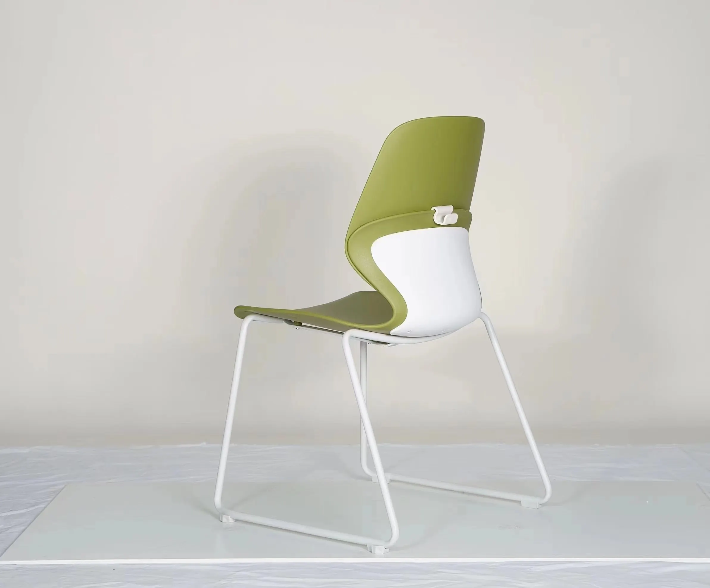 iron chromed leg Stack  pp plastic school training chair