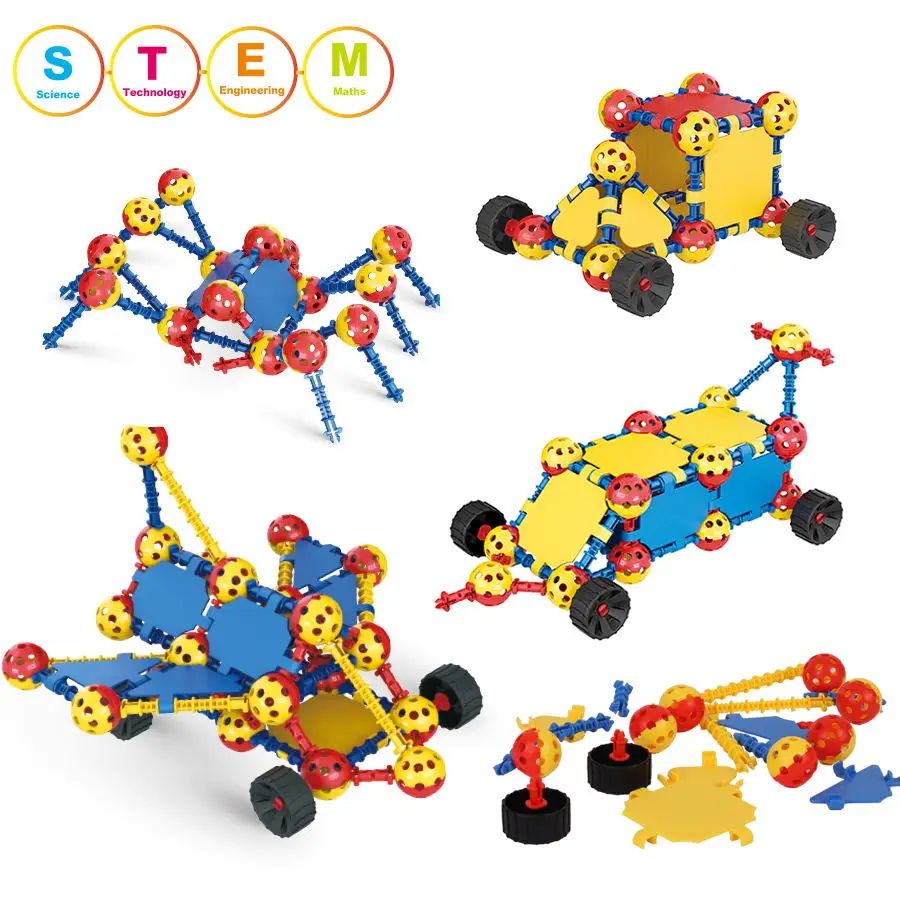 
Обучающие игрушки STEM, строительные блоки, 200 шт. в комплекте, обучающая Строительная игрушка, Забавный конструктор для дошкольного строительства, набор строительных блоков, подарок 