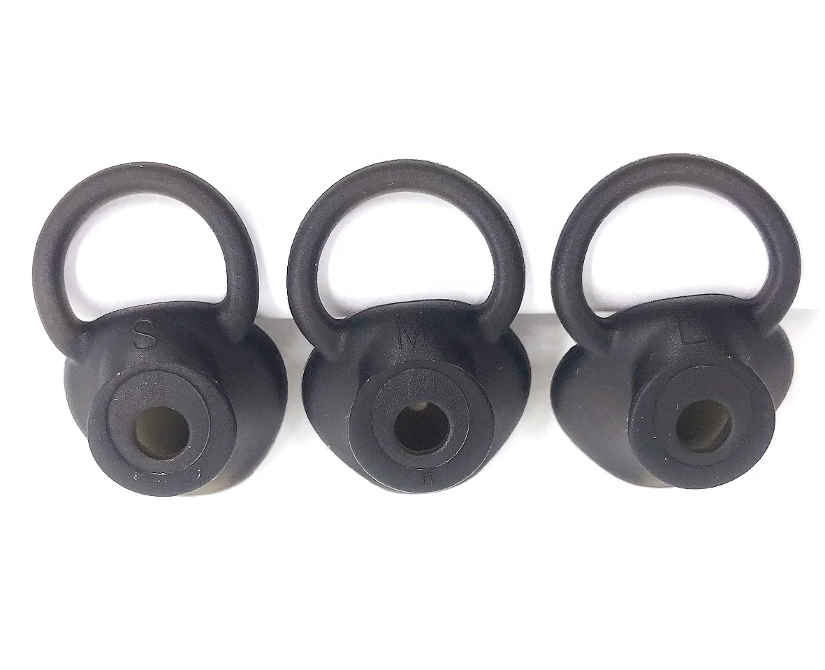 Replacement Black Ear Buds Gel tips silicone ear cushion pads oxygen users for TalkBand B5 B 5 Smart Bracelet Wearable ear pads