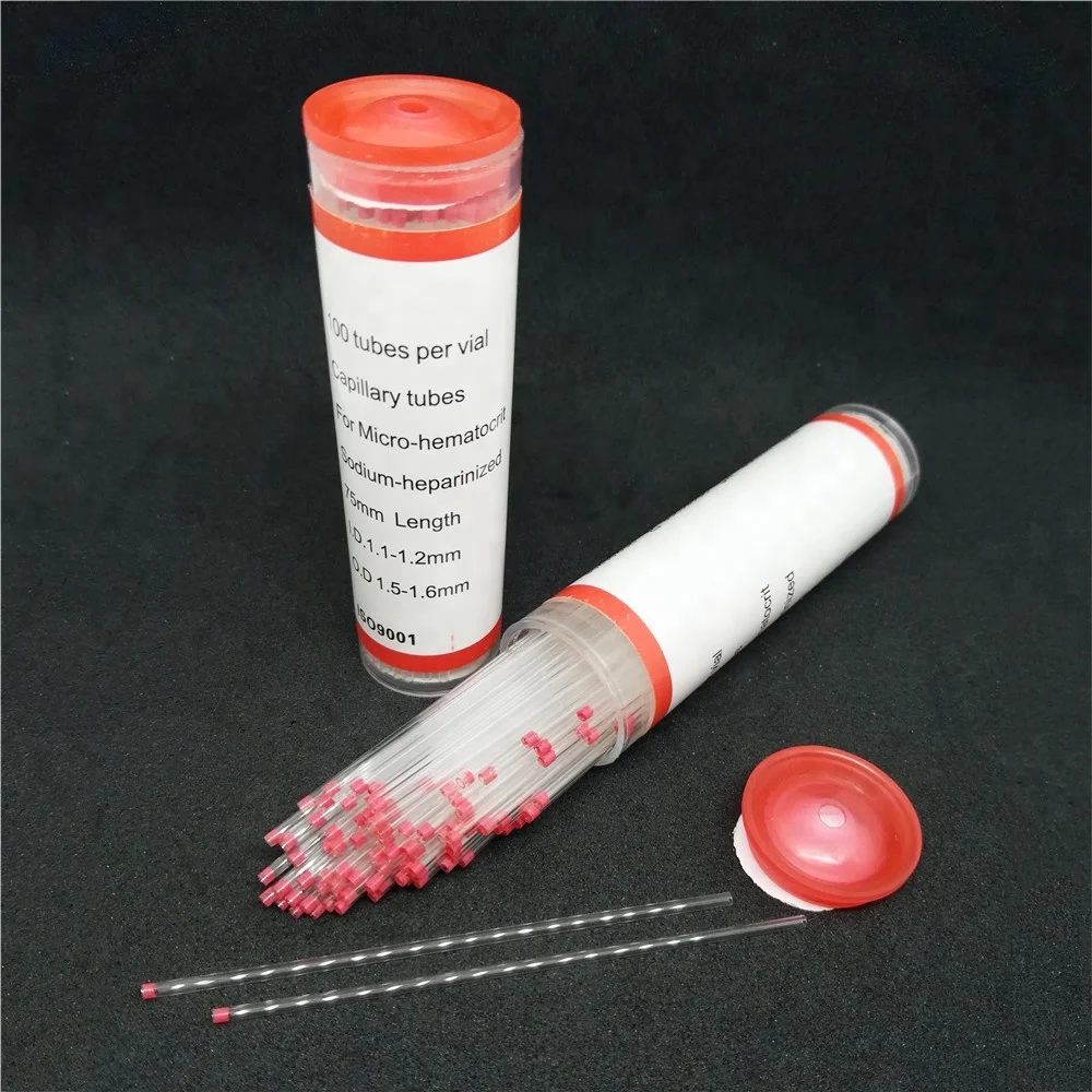 Medical Supply Heparinized Microhematocrit Glass Capillary Test Tube