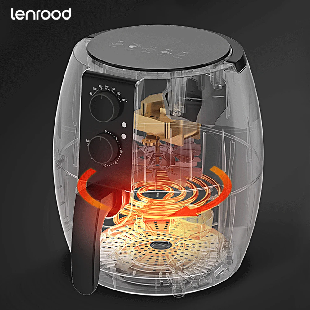 Lenrood Air Fryer Factory Supply LR-3011 Home Use Easy Clean Deep Cooking Non-stick Oil Free 4.5L oil free air fryer