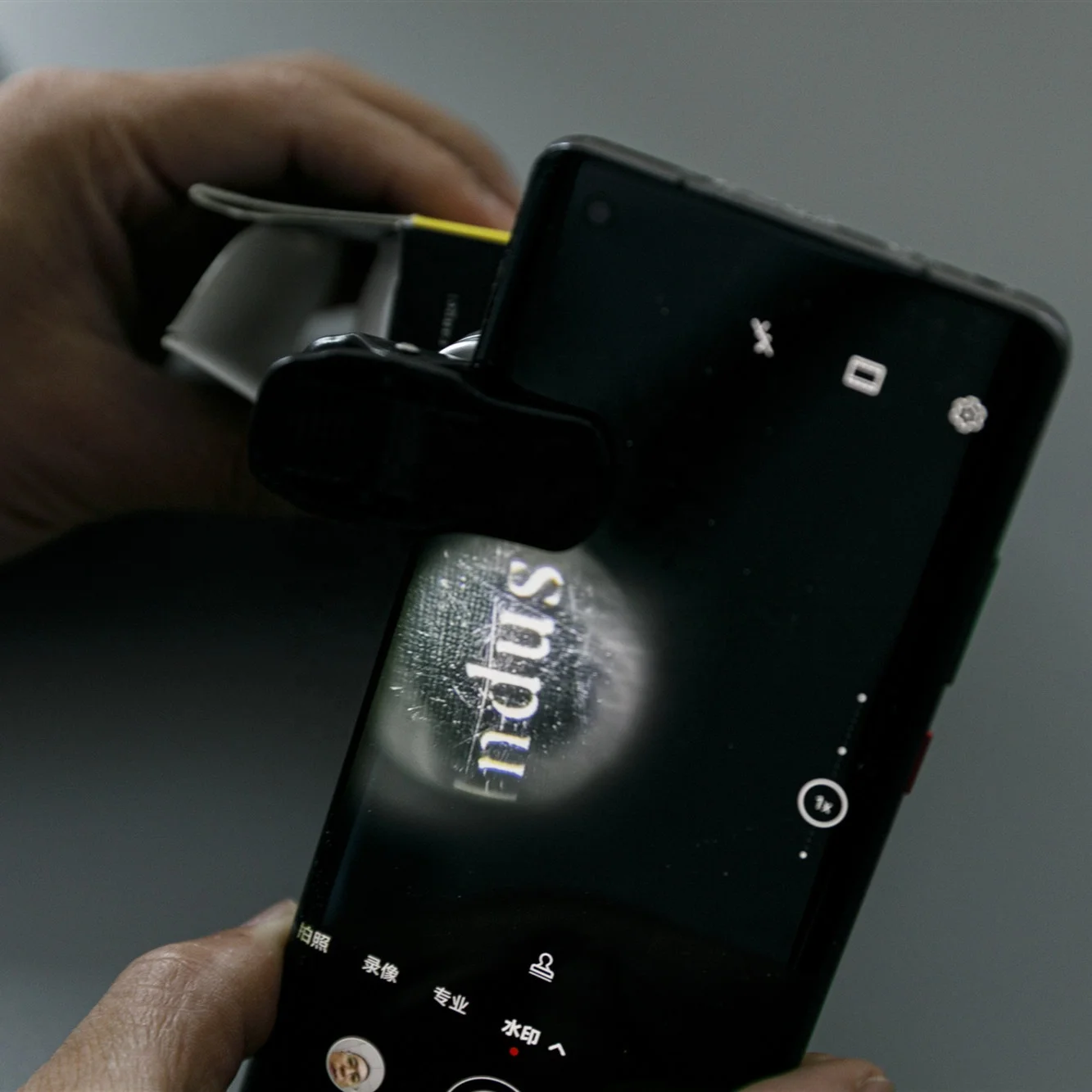 9595 new style Portable LED 60x mini microscope with Currency Detector