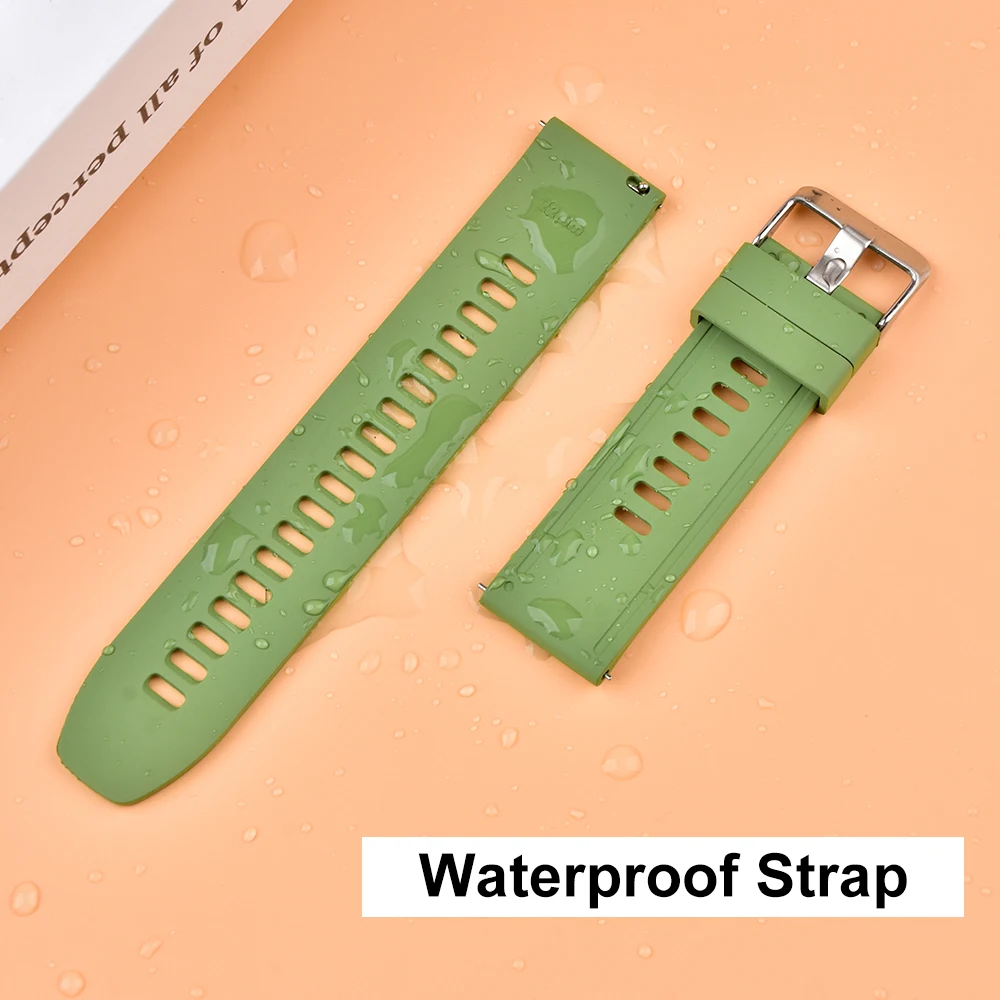 Watch Strap 20mm 22mm Smart Watches Watch Band FKM Fluorine Rubber Quick Release Rubber Waterproof OPP Bag Fashion CE ROHS