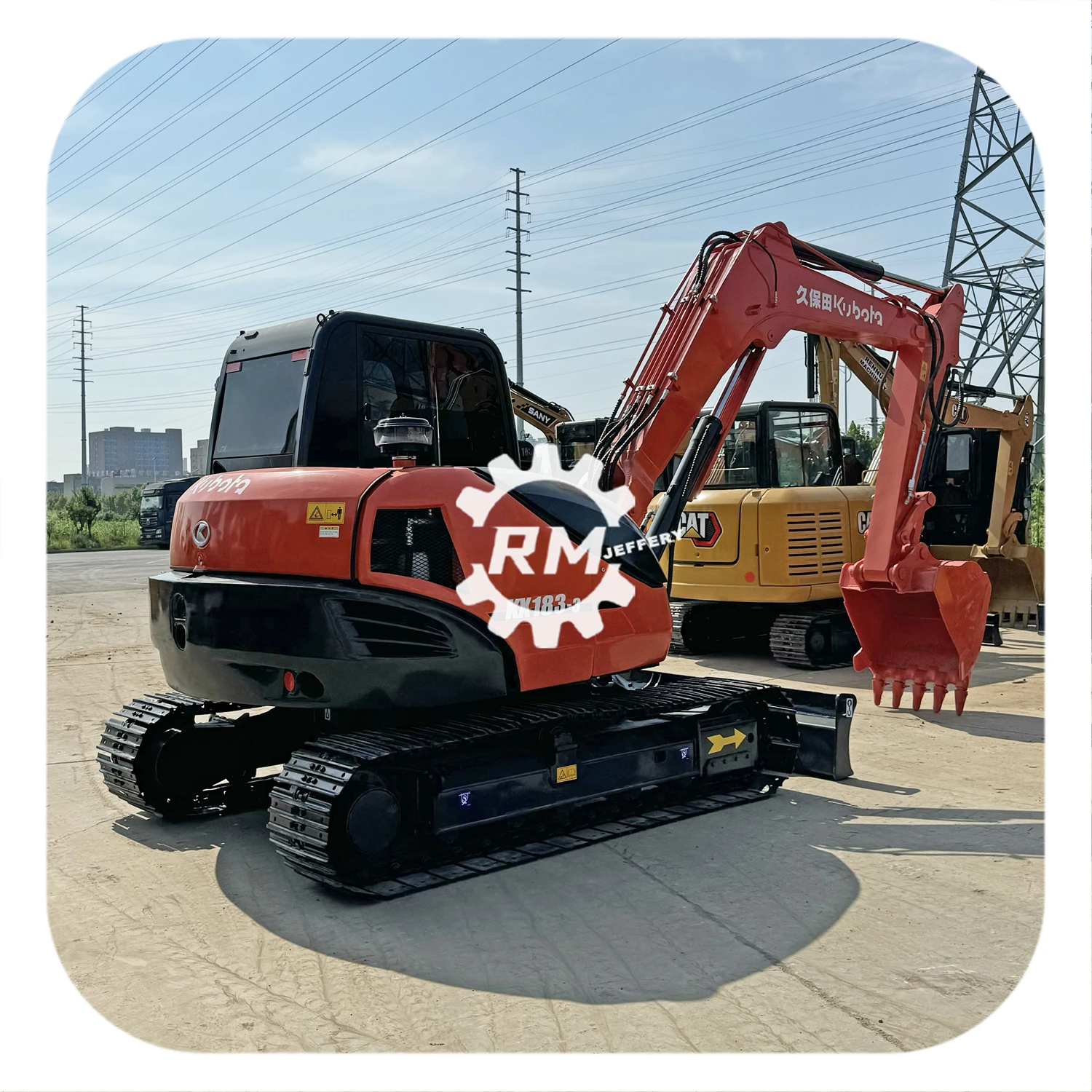 Дешевый Подержанный мини-экскаватор kubota kx183 Бесплатная доставка низкая цена подержанный экскаватор kx155 kx165 kx185 в Шанхае
