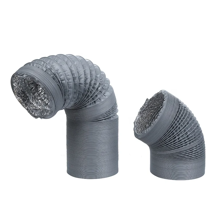 Aluminum Foil Hose Lampblack Pipe Fresh Air Hose Exhaust Pipe Composite Telescopic Hose pvc air duct