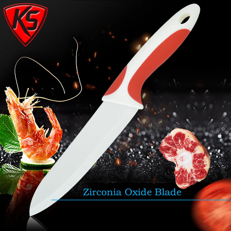 Ultra Sharp Professional 5-Inch Ceramic Kitchen Chef Knife with Sheath Cover