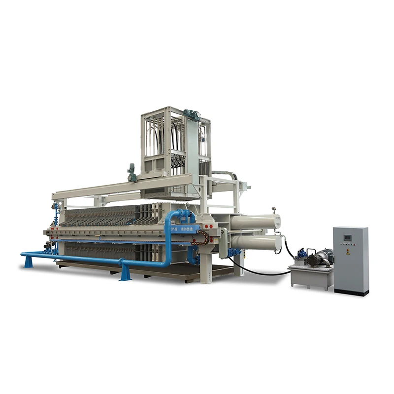 ShanDong JingJin  Auto Hydraulic Plate-and-frame Filter Press Machine Chemical Sludge Dewatering
