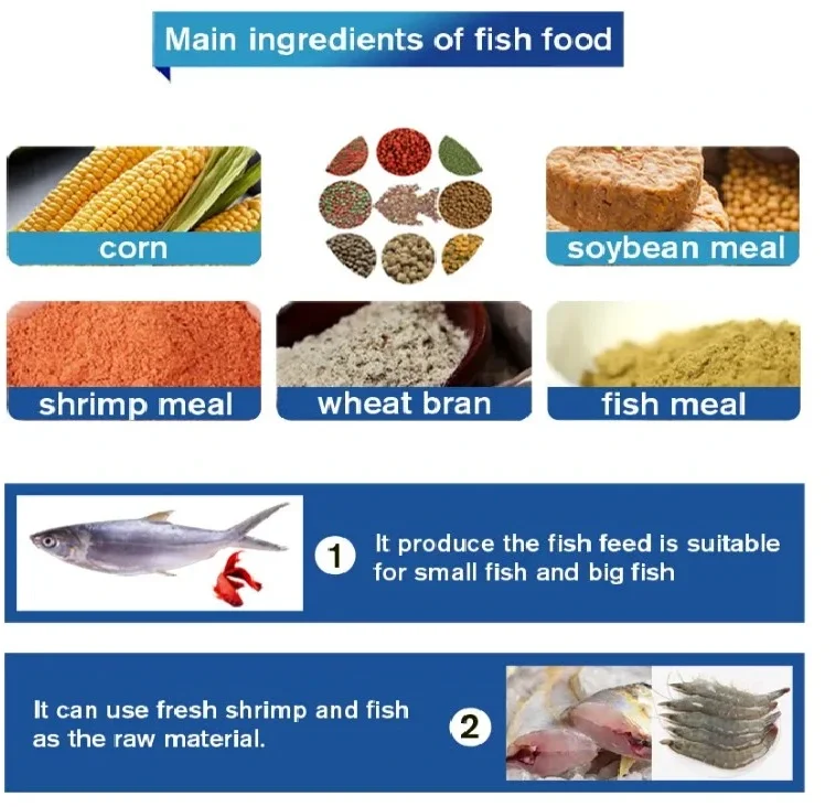 Aquaculture fish feed machine  fish feed processing machine 300 400 kg machine fish feed