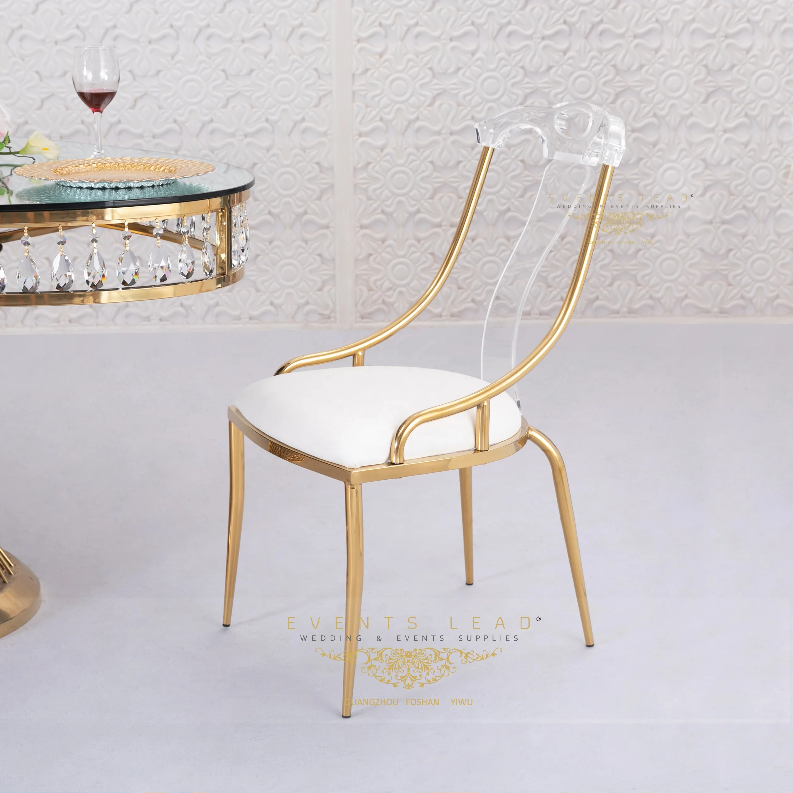 2020 роскошный свадебный акриловый стул Водолей Свадебная